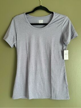 32 Degrees Women's Short Sleeve Crew Tee in Heather Periwinkle